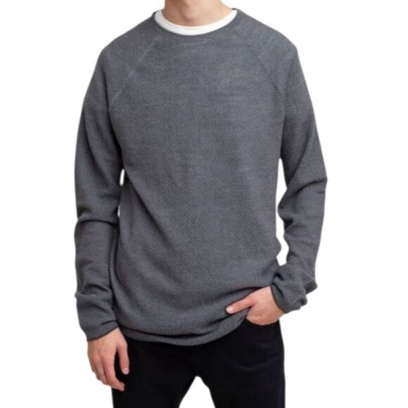 Patagonia Capilene Air Crew Merino Wool Pullover Crewneck Shirt Men’s Medium Gra - Picture 1 of 8